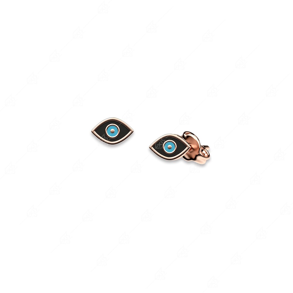 925 sterling silver earrings gold plated with eye