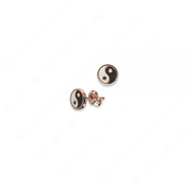 925 silver yin yang earrings