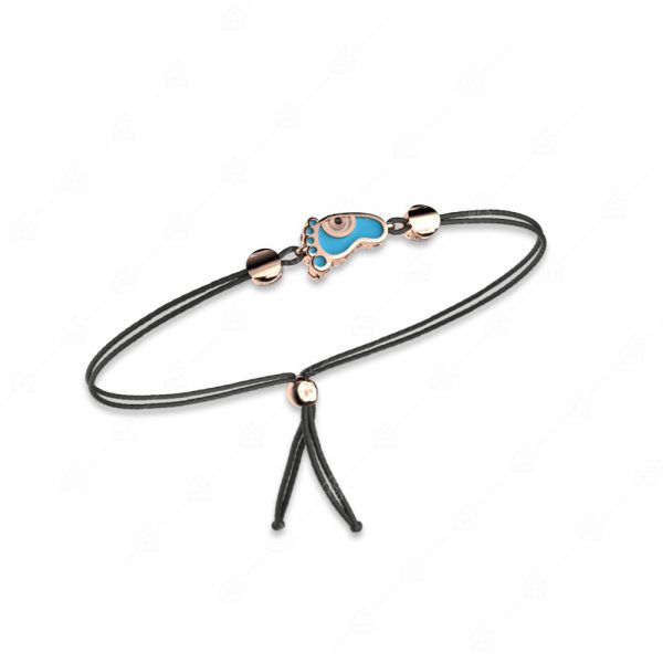 925 silver bracelet with slipper and drawstring