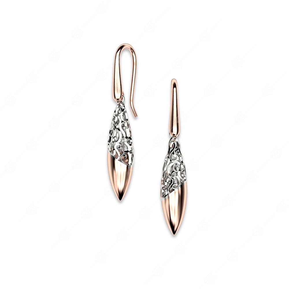 Naveta earrings with special design 925 silver