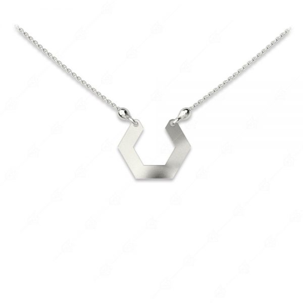 Polygonal necklace silver 925