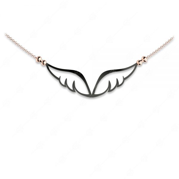 925 silver necklace with feathers