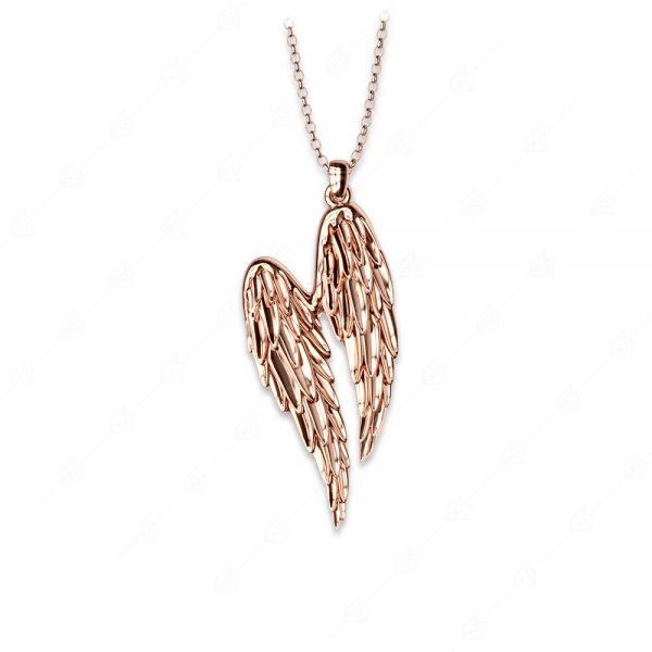 Necklace with wings 925 silver gold plated