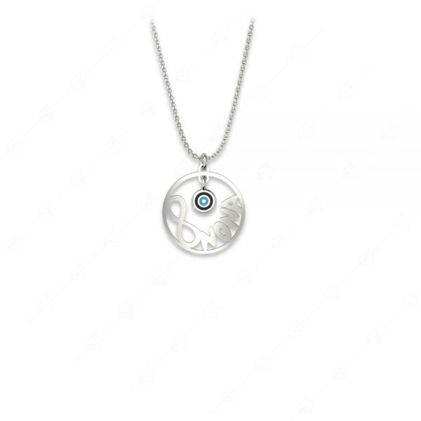 Godmother 925 silver necklace with infinity and target eye