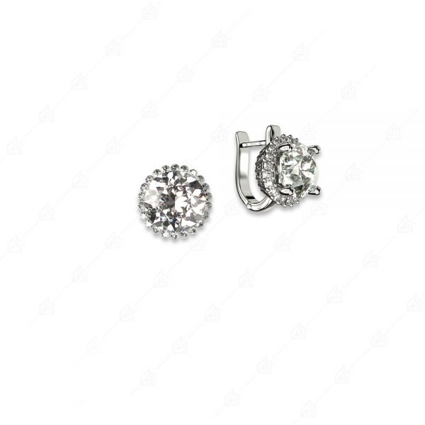 Earrings rosettes silver 925