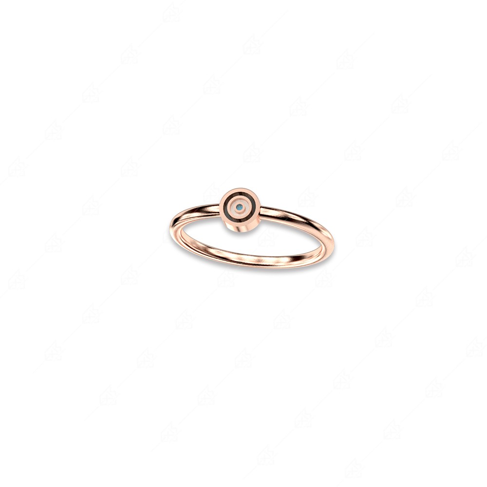 Δαχτυλίδι με στόχο ματάκι ασήμι 925 ροζ επιχρυσωμένο
