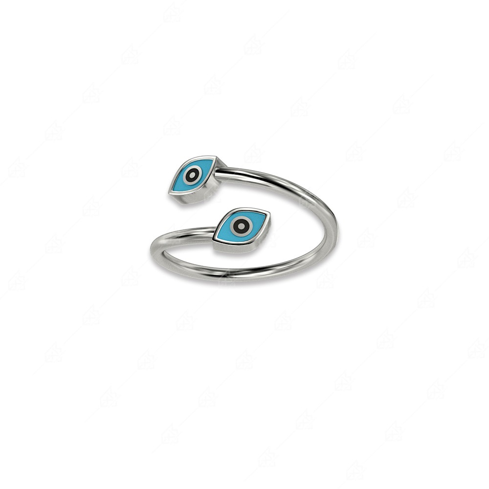 Ring with two 925 silver eyes