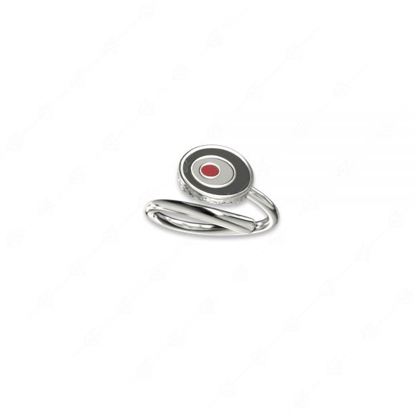 Ring with round eye silver 925