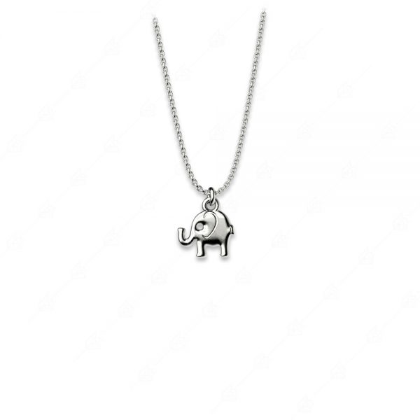 Distinctive 925 silver elephant necklace