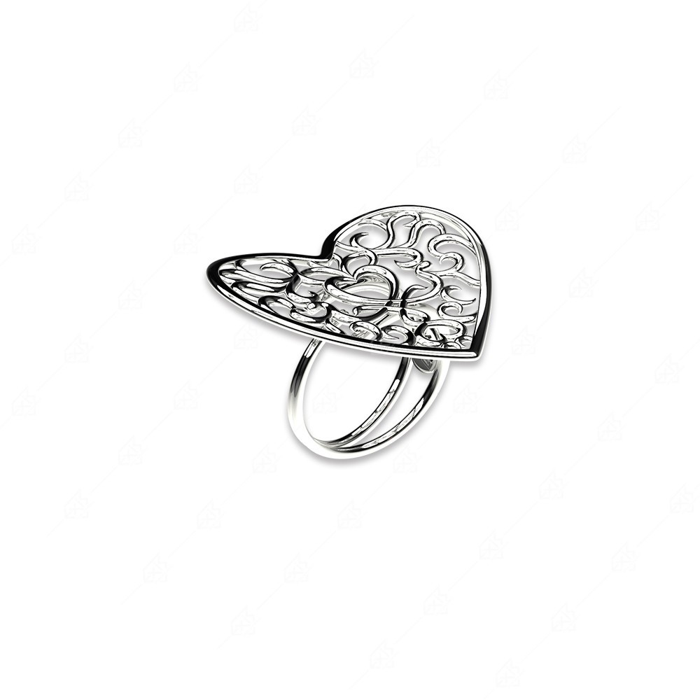 Ring heart silver 925