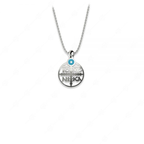 Constantine silver 925 necklace with eye target