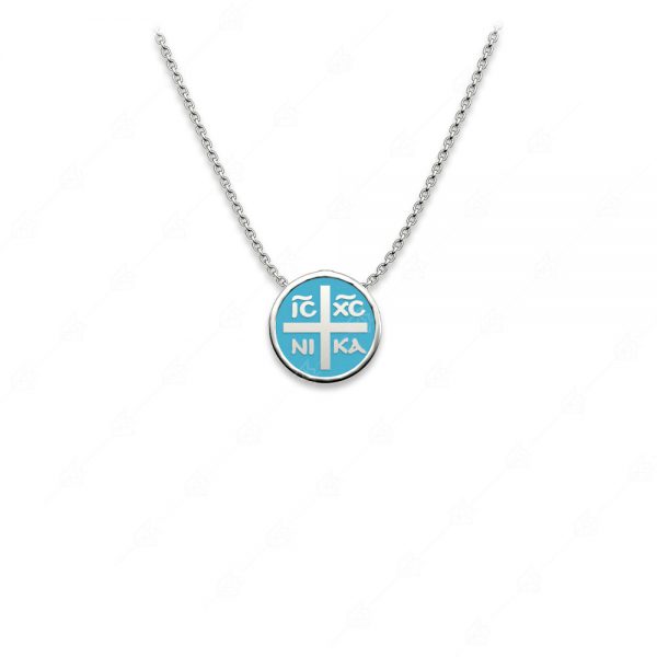 Necklace Constantine silver 925 with turquoise enamel
