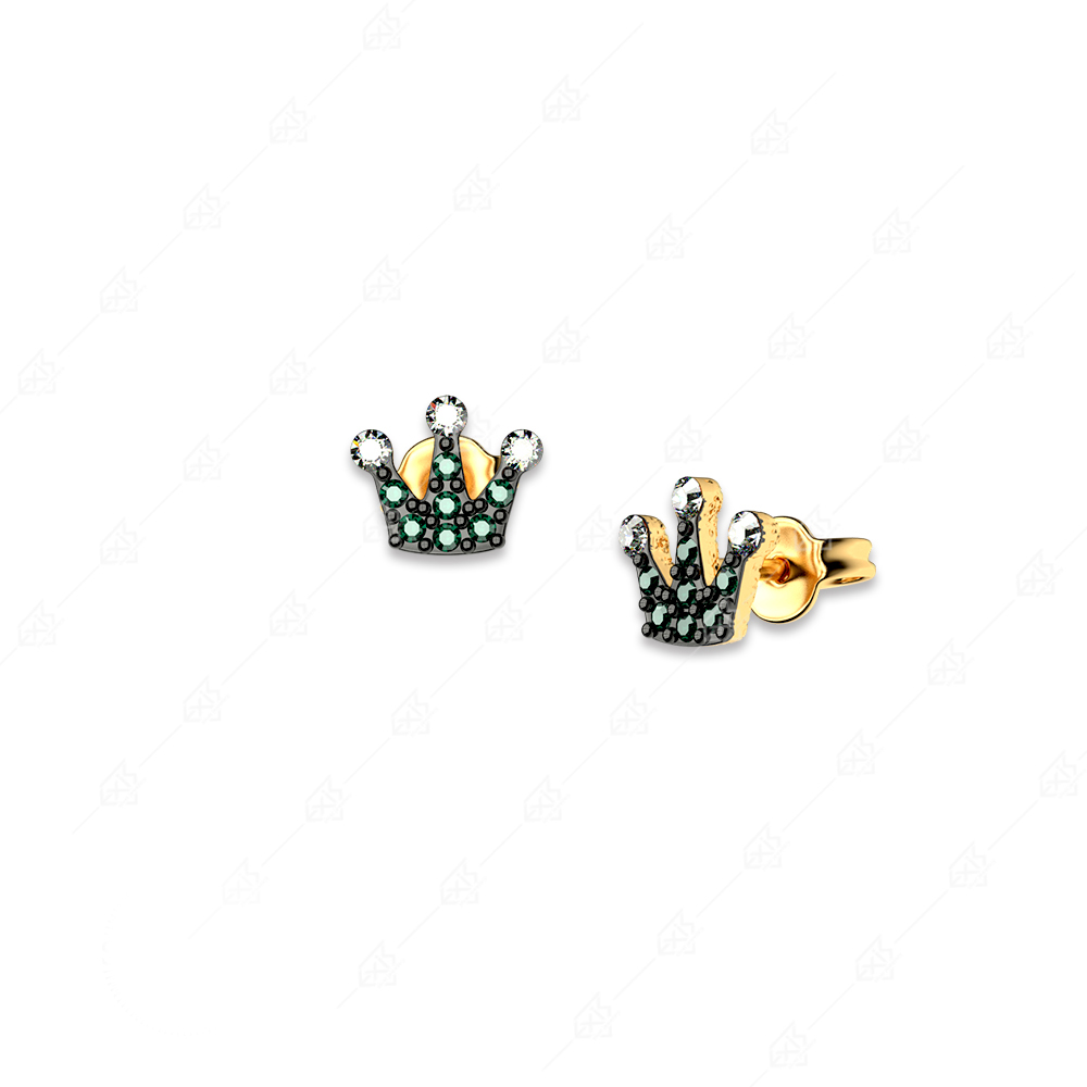 925 silver gold plated gold earrings