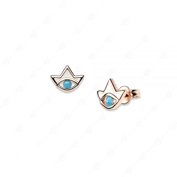 925 silver earrings with crown and eye