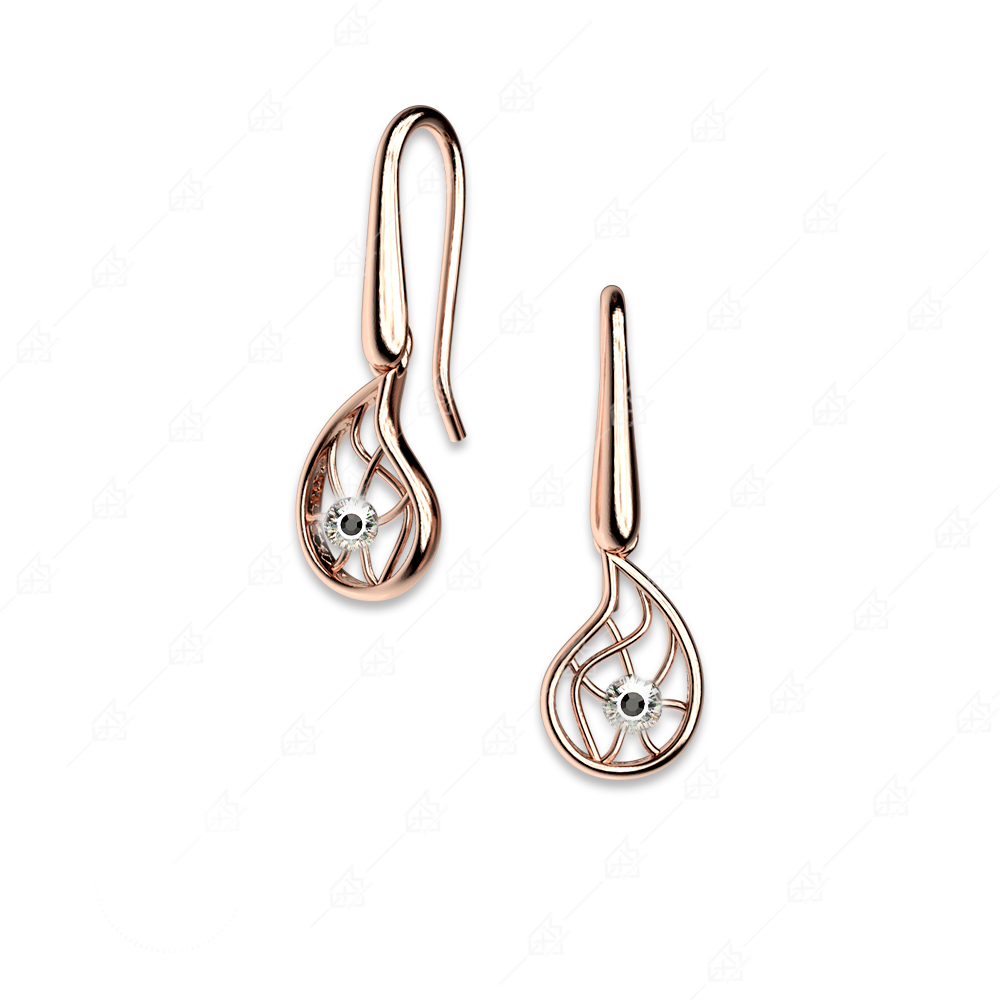 925 sterling silver teardrop gold plated earrings
