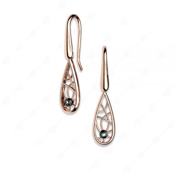 925 sterling silver drop gold plated earrings