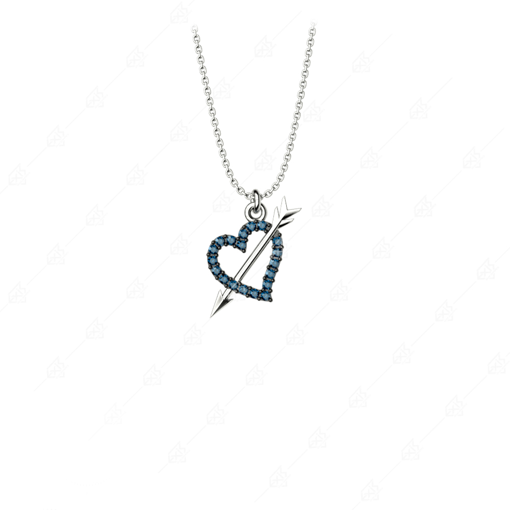 Heart necklace with 925 silver arrow