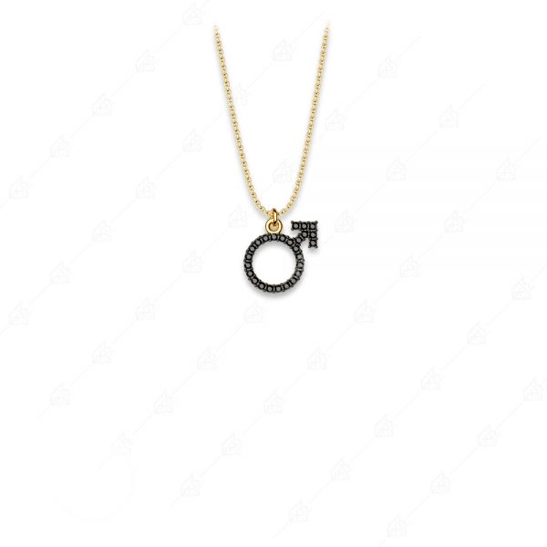 Necklace male symbol silver 925