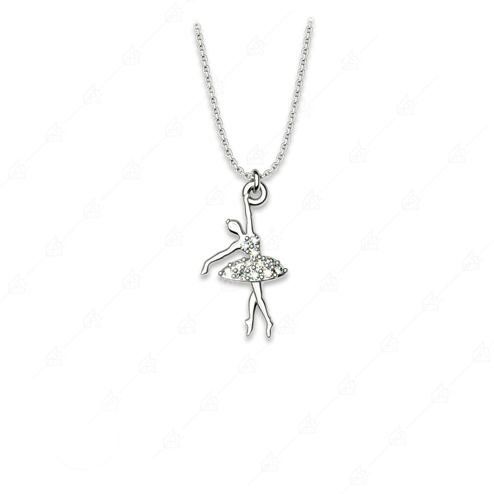 Silver ballerina necklace 925
