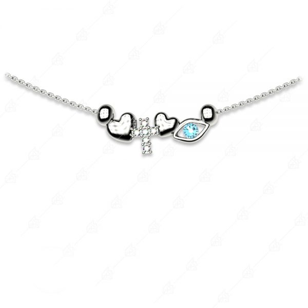 Elegant necklace with eyelet and 925 silver cross