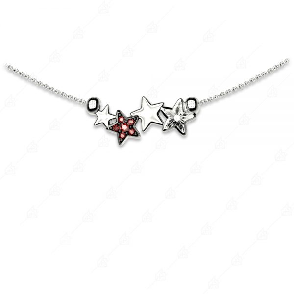 Necklace with silver stars 925