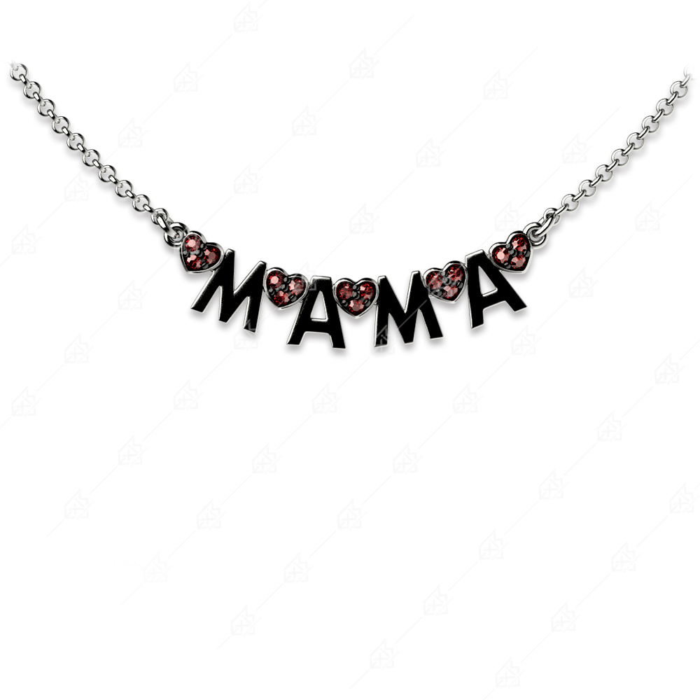 Special mom necklace with 925 silver hearts
