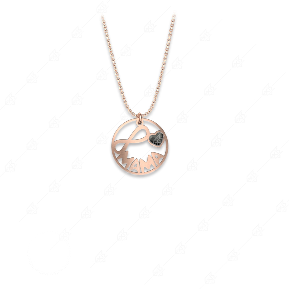Necklace mom 925 silver gold plated with infinity and heart
