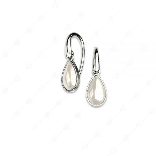 925 silver pearl teardrop earrings