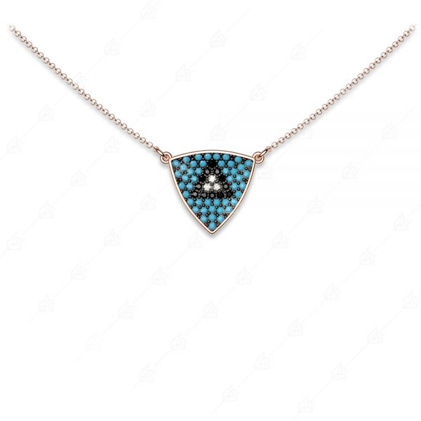 Triangle silver necklace 925