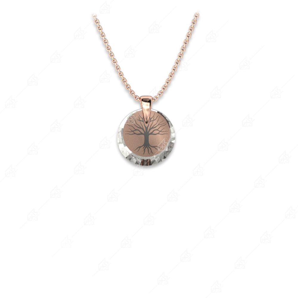 Tree of life necklace silver 925 rose gold plated