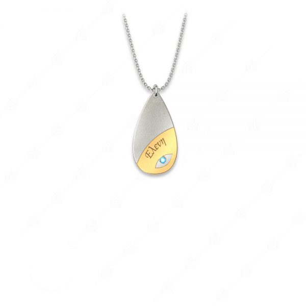 Tear necklace named Eleni silver 925